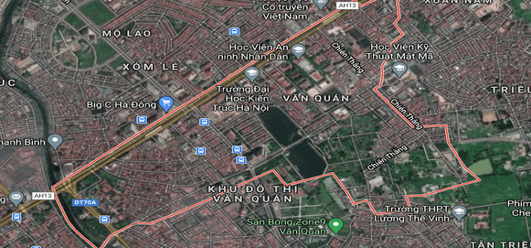 Bản đồ phường Văn Quán Hà Đông